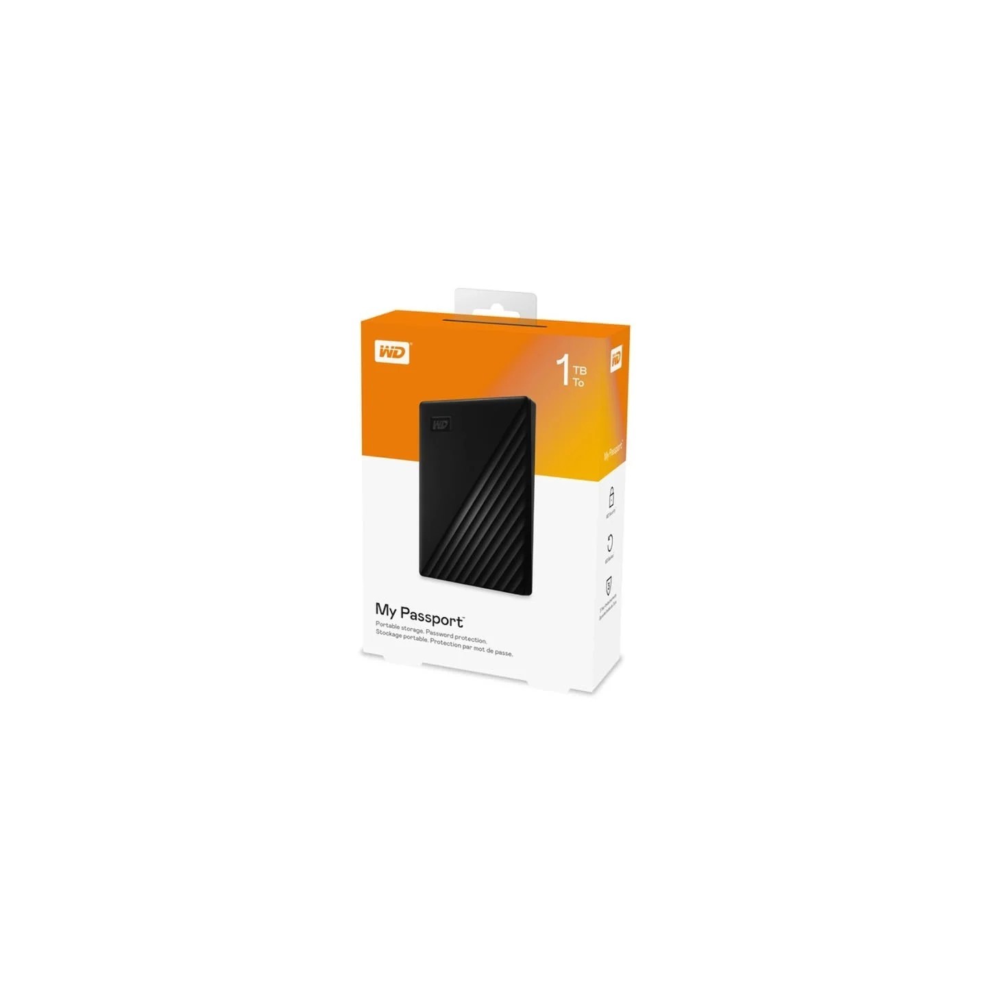 WD Externi USB3.2 1TB MY Passport crni, WDBYVG0010BBK