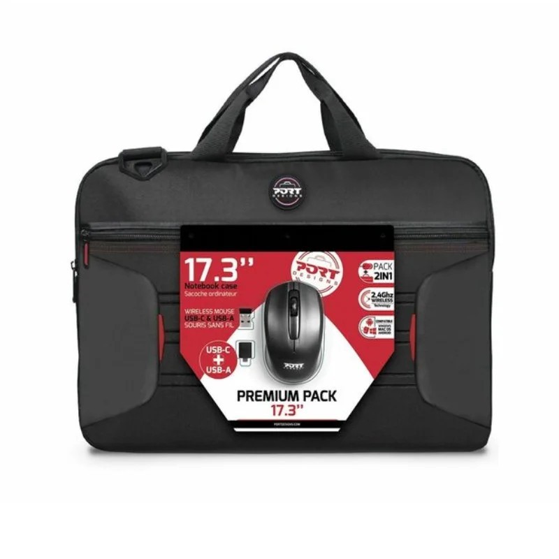 Port Design torba za laptop Premium pack 17,3'' + miš, crna