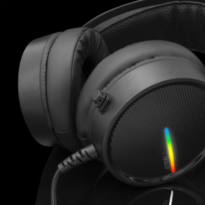 White shark slušalice Ocelot crne