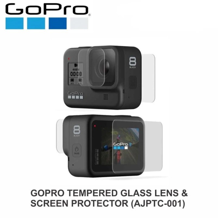 GoPro Tempered Glass Lens + Screen Protectors za HERO8 crni