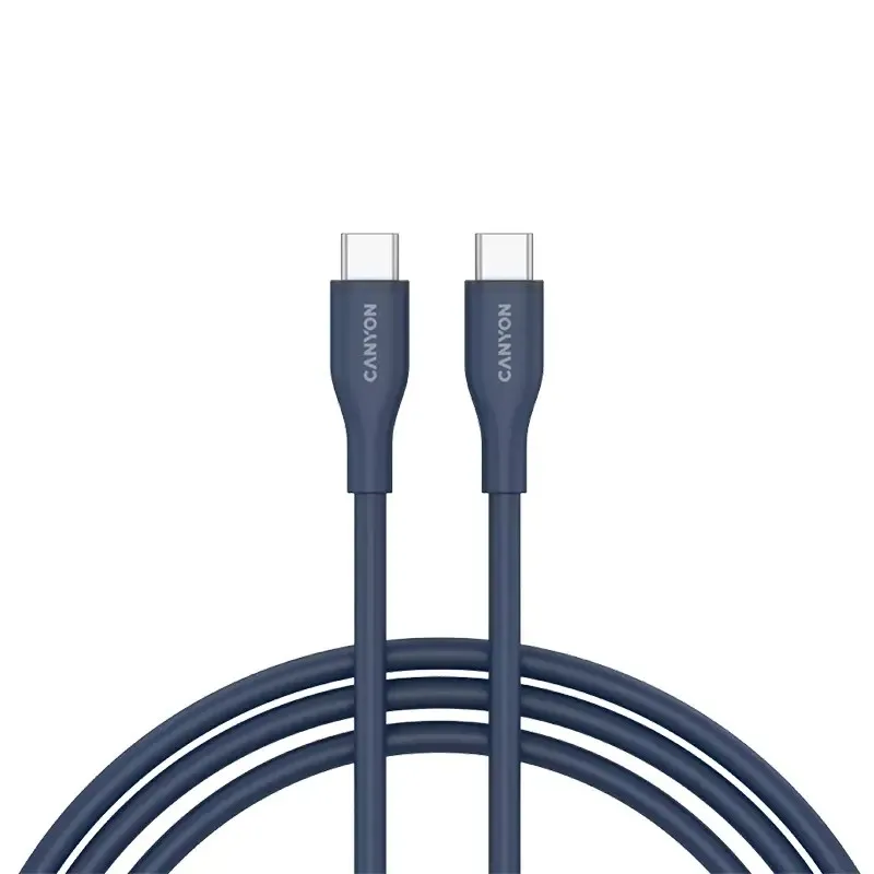 Canyon kabal CC60SC10 USB-C - USB-C 60W 1m silikon, tamnoplavi, CNS-CC60SC10DB Canyon kabal CC60SC10 USB-C - USB-C 60W 1m silikon, tamnoplavi, CNS-CC60SC10DB