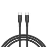 Canyon kabal CC60SC10 USB-C - USB-C 60W 1m silikon, crni, CNS-CC60SC10B