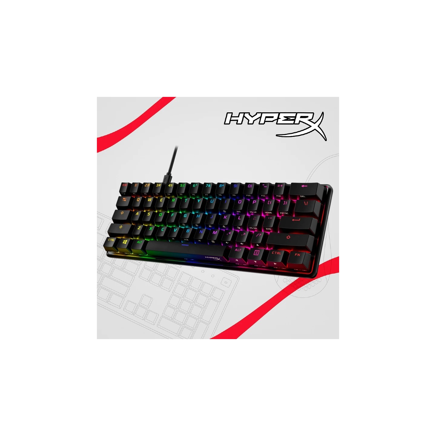 HyperX Alloy Origins 60 Red mehanička gaming tastatura