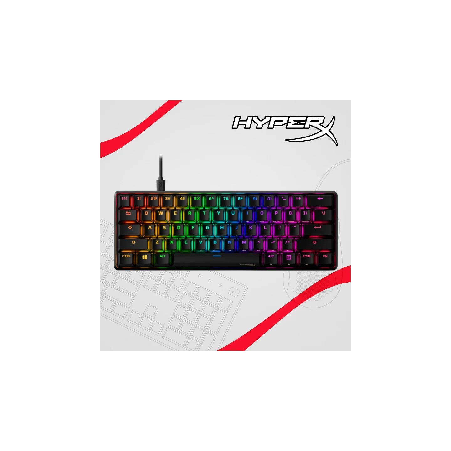 HyperX Alloy Origins 60 Red mehanička gaming tastatura