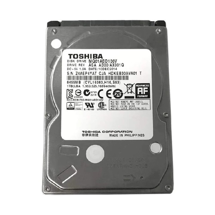 Toshiba HDD 1 TB, 2,5 SATA3