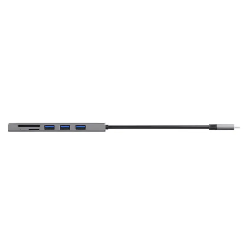 Trust Halyx Hub+čitač kartica USB-C Hub,3 USB porta, čitač kartica MSD