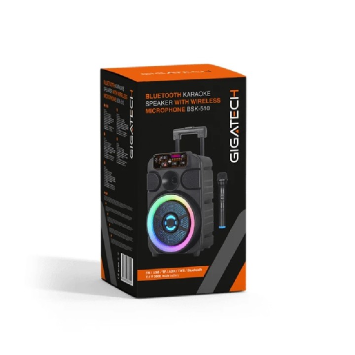Zvučnik Gigatech BSK-510 (FM/USB/TF/bluetooth) 8 karaoke s w