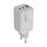 Canyon punjač CU65ACC, 65W GaN, bijeli, 2x USB-C PD, 1x USB-A QC