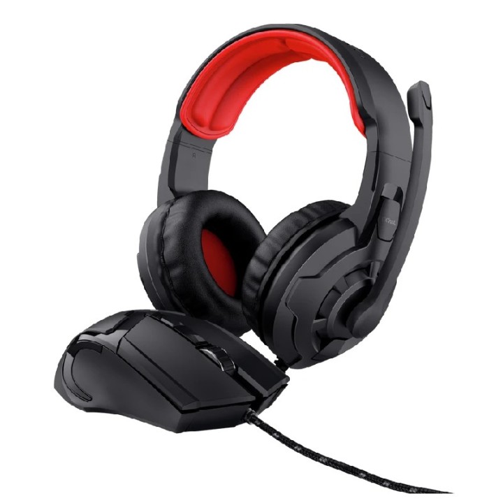 Trust 2 u 1 gaming set- slušalice i miš, USB