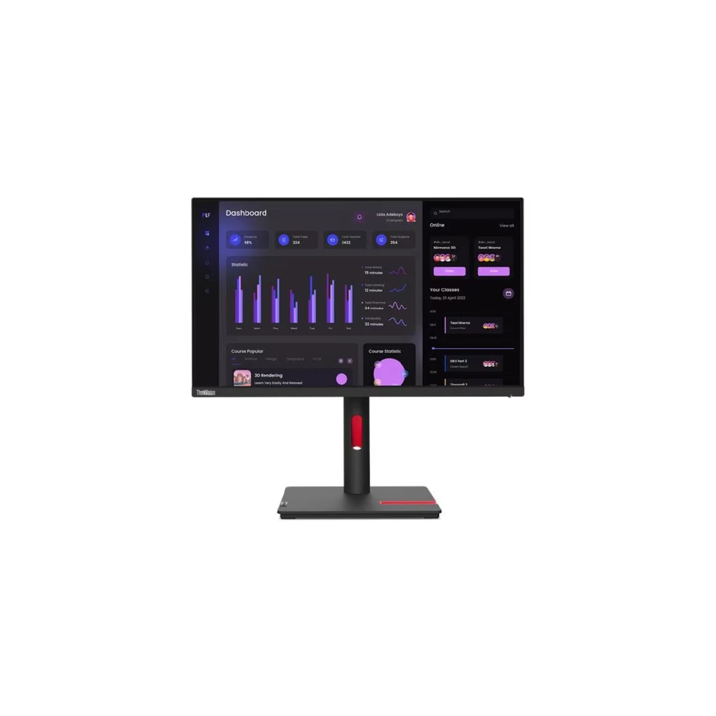 Monitor Lenovo 24'' T24i-30 63CFMATXEU