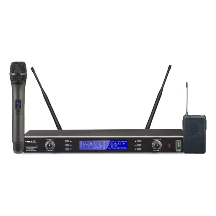 MIKROFON BEŽIČNI DUPLI BST UDR300 UHF 32CH, AUTO SYNCHRON