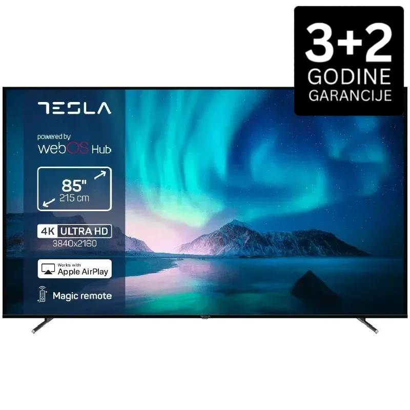 Televizor Tesla LED TV 85'' (216 cm) 85E645BUW+Magicni daljinski Televizor Tesla LED TV 85'' (216 cm) 85E645BUW+Magicni daljinski