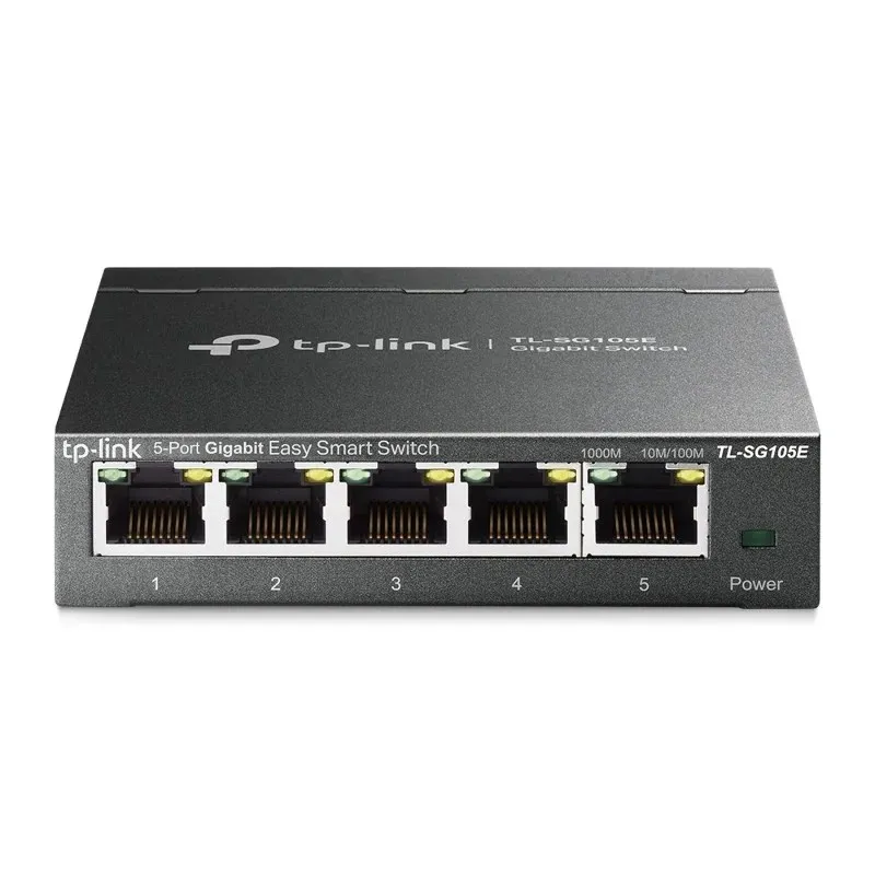 TP-Link TL-SG105E 5-Port Gigabit Desktop Easy Smart Switch TP-Link TL-SG105E 5-Port Gigabit Desktop Easy Smart Switch