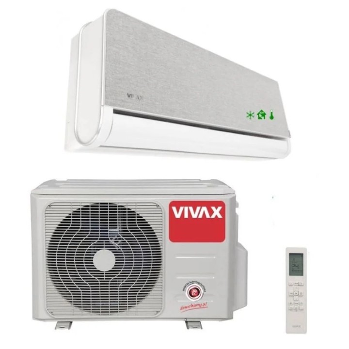 Vivax klima H-Design Inverter ACP-12CH35AEHI+ SILVER, A+++/A++kl.- Grijanje do -25C