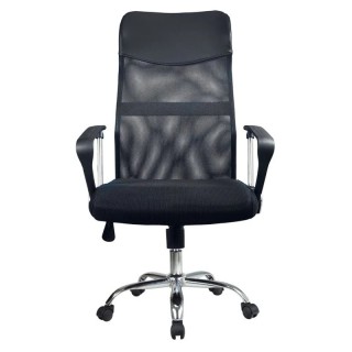 Stolica kancelarijska FLEX mrežasti naslon, chrom, crna