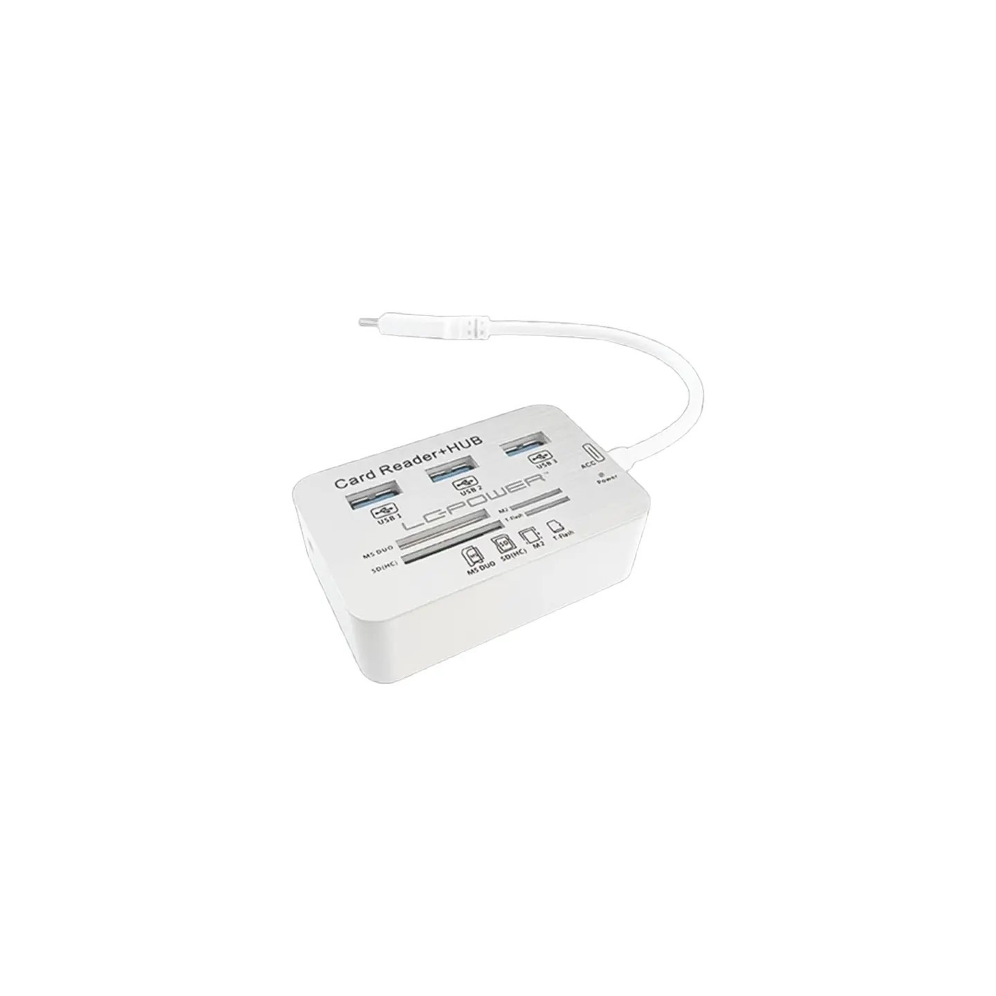 LC-Power čitač kartica USB HUB, LC-HUB-C-CR