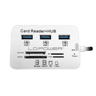LC-Power čitač kartica USB HUB, LC-HUB-C-CR