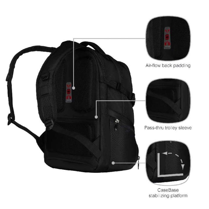 Wenger ICONS ruksak za laptop 15,6'' crni