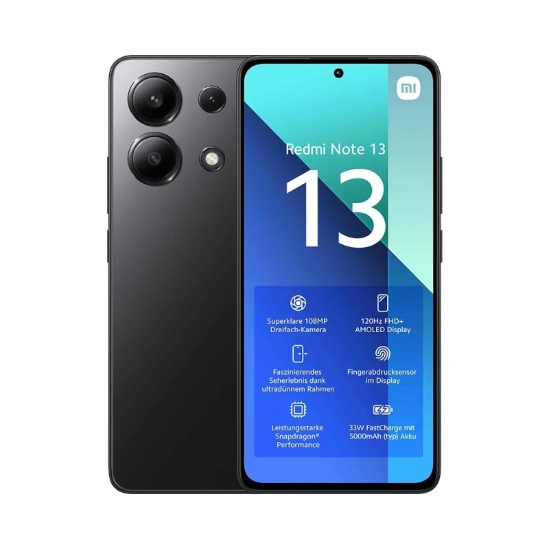 Mobitel Xiaomi Redmi Note 13 4G 8/256GB, crni