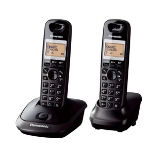 Panasonic telefon KX-TG2512FXT bežični, crni, dvije slušalice