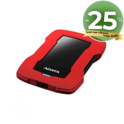 ADATA externi 1TB HD330 Durable lite, USB 3.2 crno-crveni