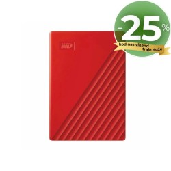 WD Externi USB3.2 2TB MY Passport Red