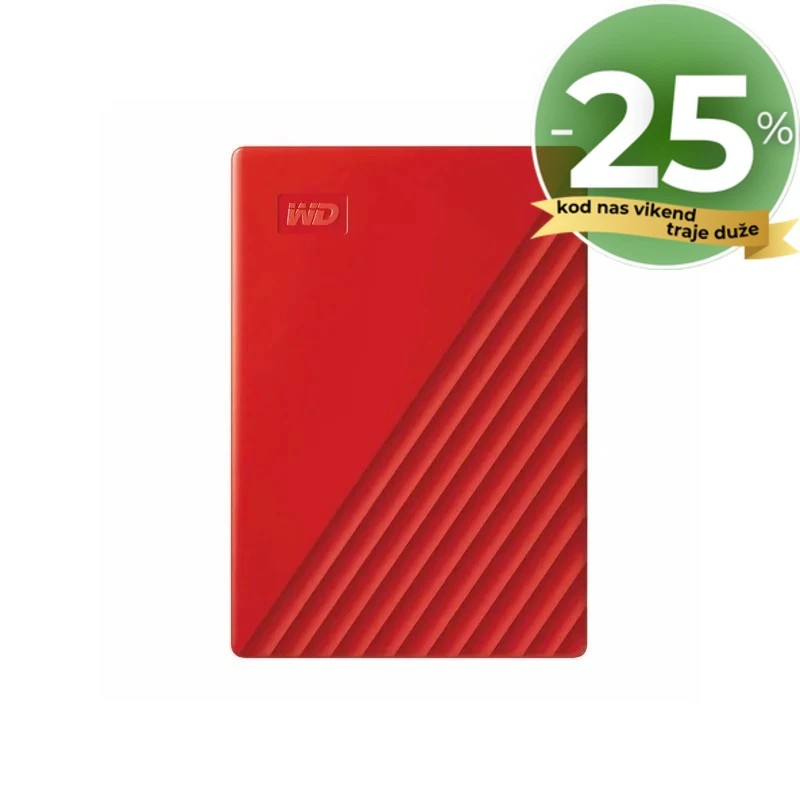 WD Externi USB3.2 2TB MY Passport Red WD Externi USB3.2 2TB MY Passport Red