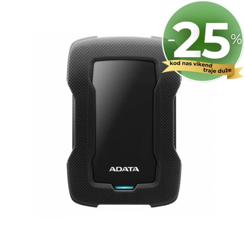 ADATA externi 1TB HD330 Durable lite, USB 3.1 crni ADATA externi 1TB HD330 Durable lite, USB 3.1 crni