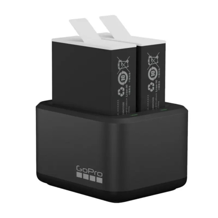 Dvostruki punjač GoPro + dvije Enduro baterije za Hero 13 crni