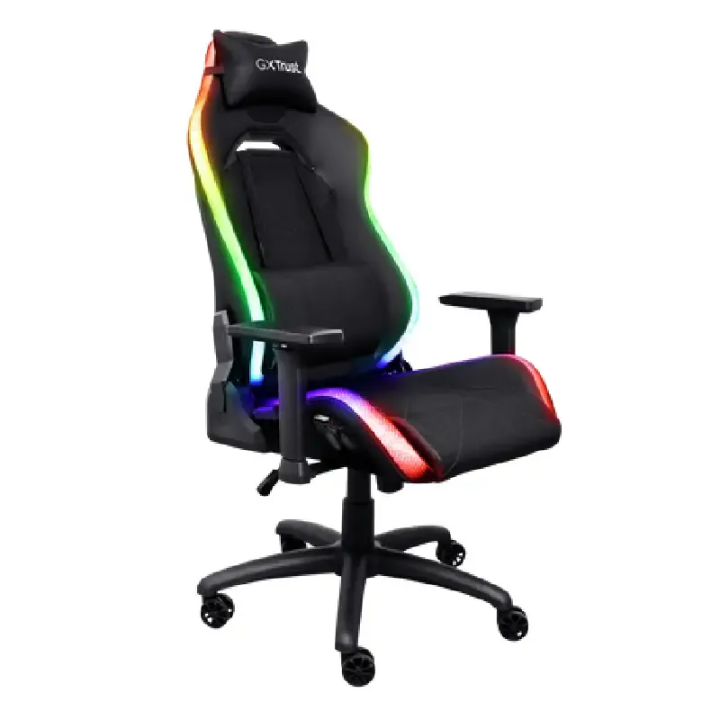 Trust gaming stolica GXT719 RGB RUYA, crna