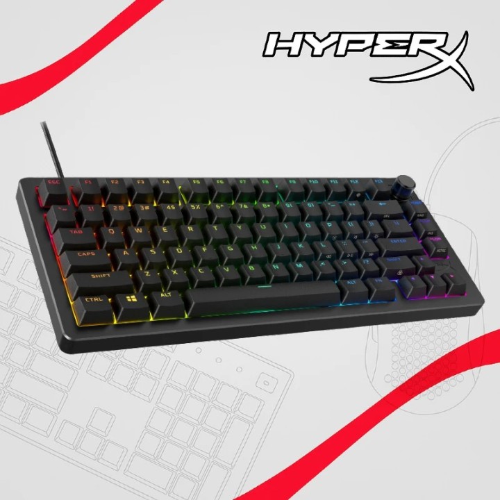 HyperX Alloy Rise 75 mehanička gaming tastatura HX crvena (US layout)