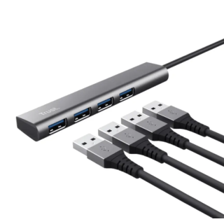 Trust Halyx USB-C to 4-port USB-A 3.2 Gen1 Hub