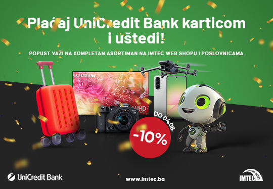 Ljetna kupovina bez stresa: Dodatnih 10% popusta uz UniCredit kartice