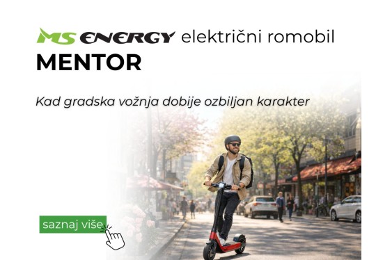 MS ENERGY električni romobil MENTOR: Kad gradska vožnja dobije ozbiljan karakter