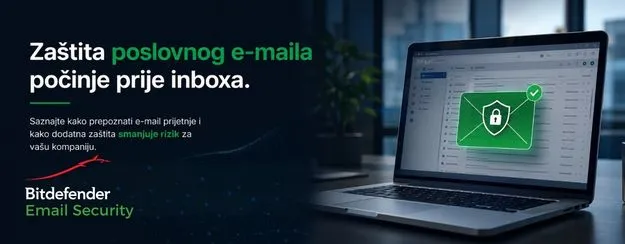 Laptop sa notifikacijom sigurnosti