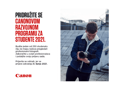 CANON RAZVOJNI PROGRAM ZA STUDENTE 2021.: PRIJAVITE SE!