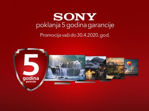 Sony televizori uz 5 godina garancije